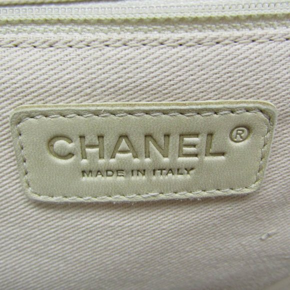 CHANEL Leather & Canvas Tote Bag Black - Picture 12 of 15